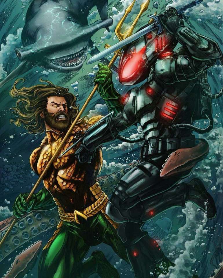 Aquamann și Mantară puzzle online
