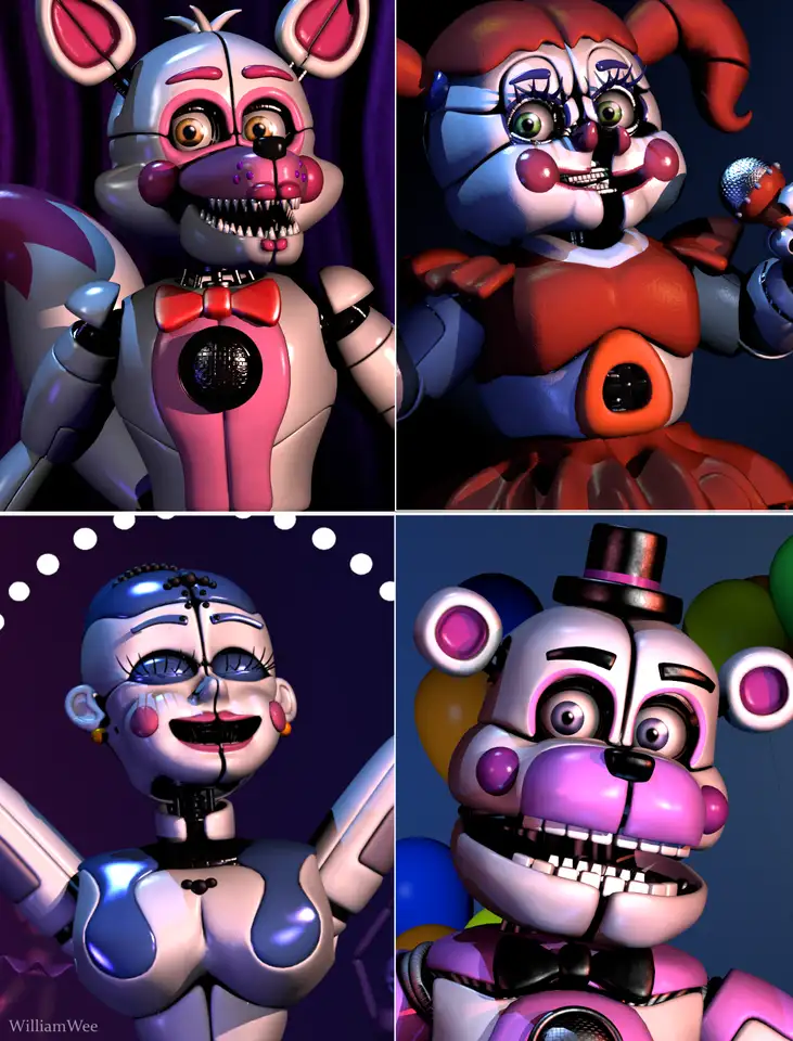 fnaf 1 and sister location - online puzzle