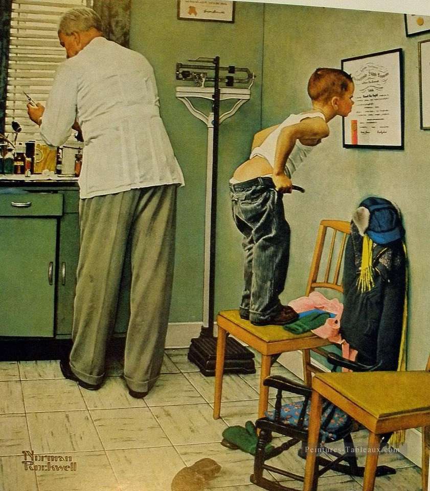 "Dottore" di Norman Rockwell (1894-1978) puzzle online