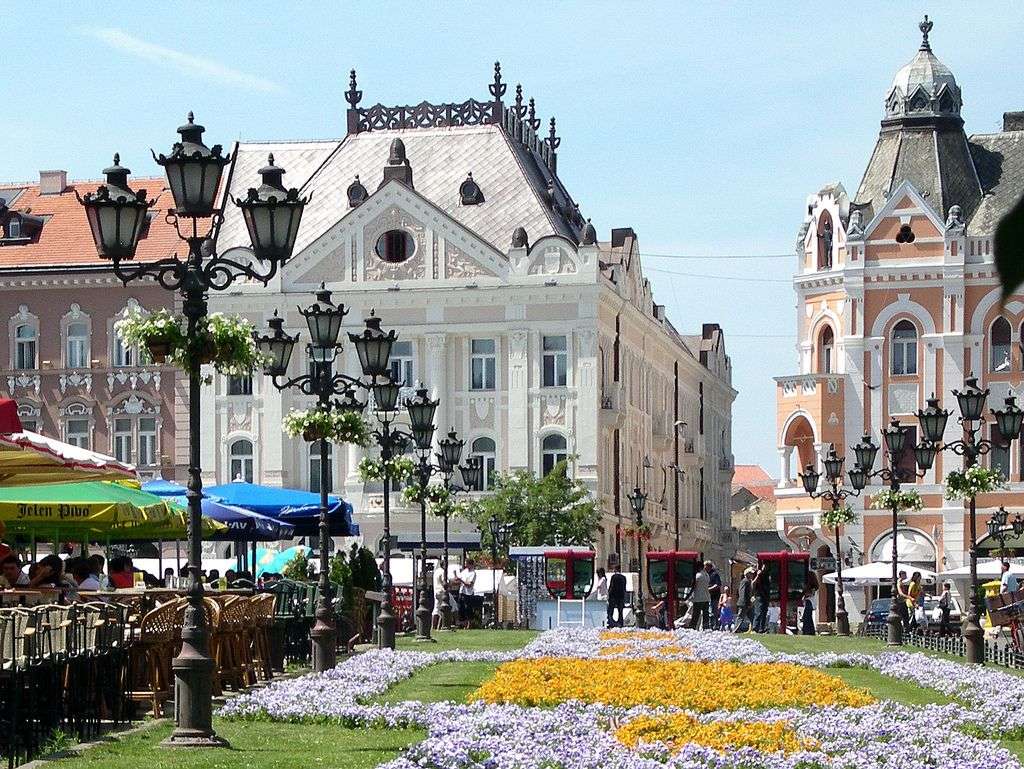 Нови Сад Сити в Сърбия онлайн пъзел