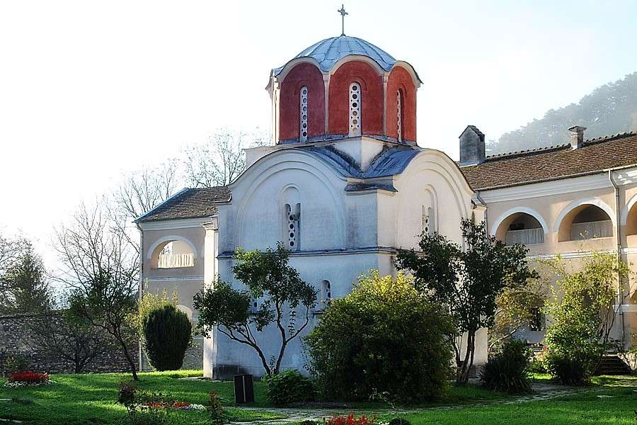 Kloster i kungens dal i Serbien pussel på nätet