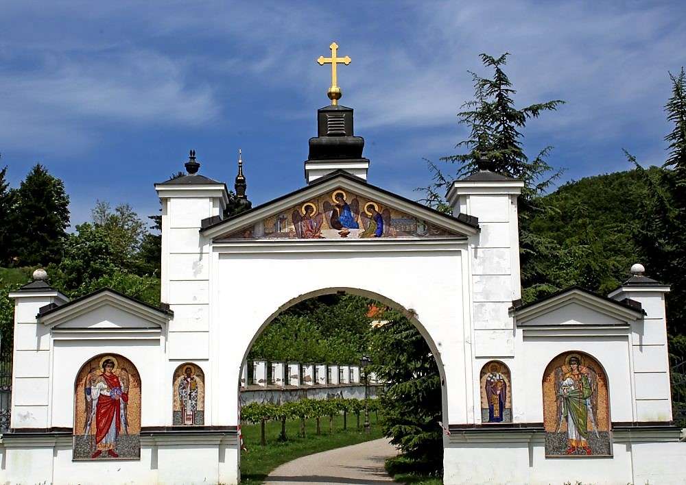 Monastery Beocin Fruska Gora in Serbia online puzzle