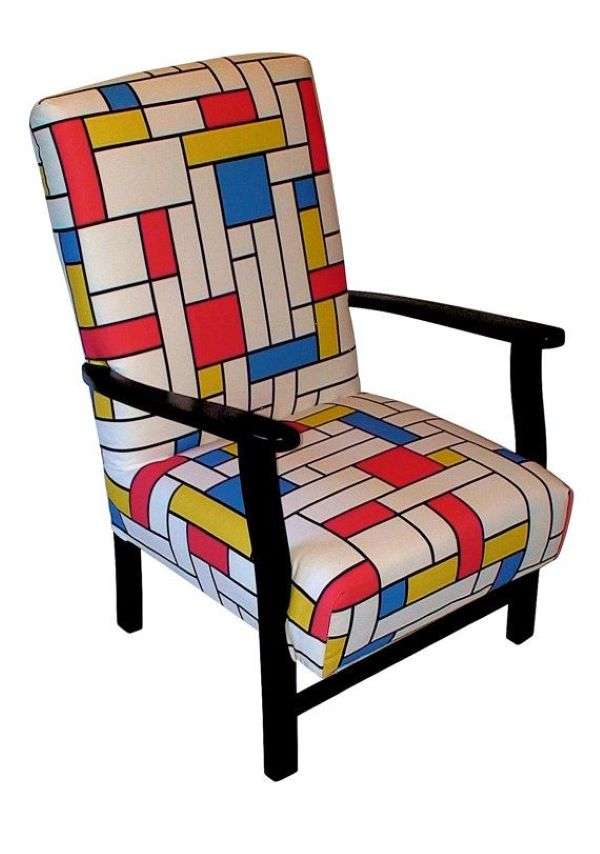 Mondriaanse stoel legpuzzel online