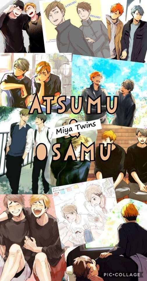 Atsumu и Osamu. онлайн пъзел