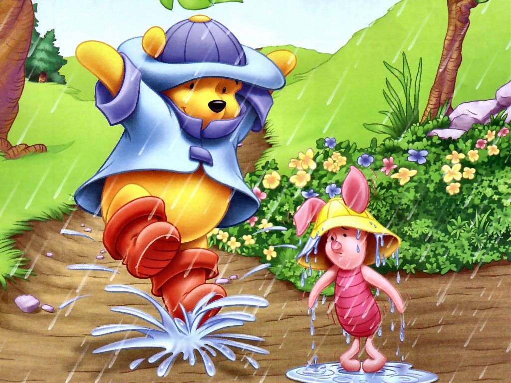 Winnie the Pooh- und Kłapouche-Tag Puzzlespiel online