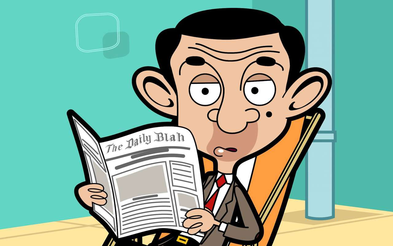 Mr Bean - het karton online puzzel