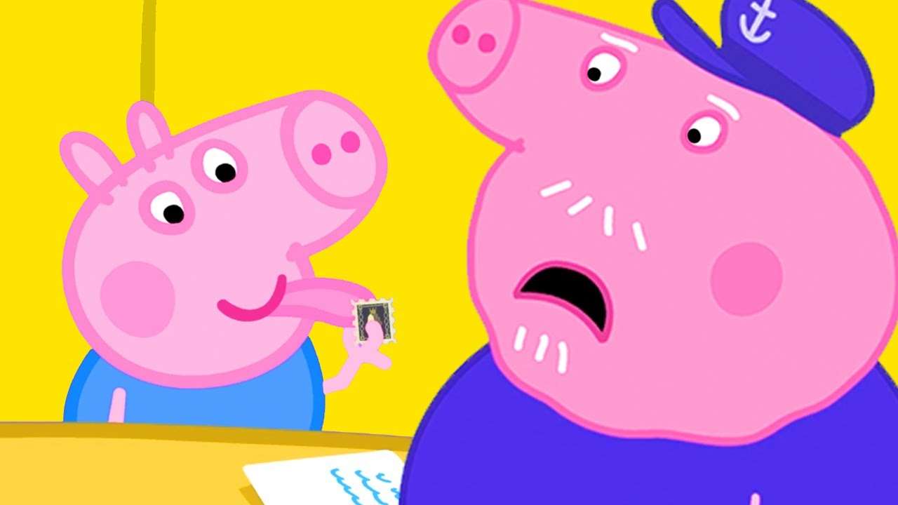 George und Opa Pig Puzzlespiel online