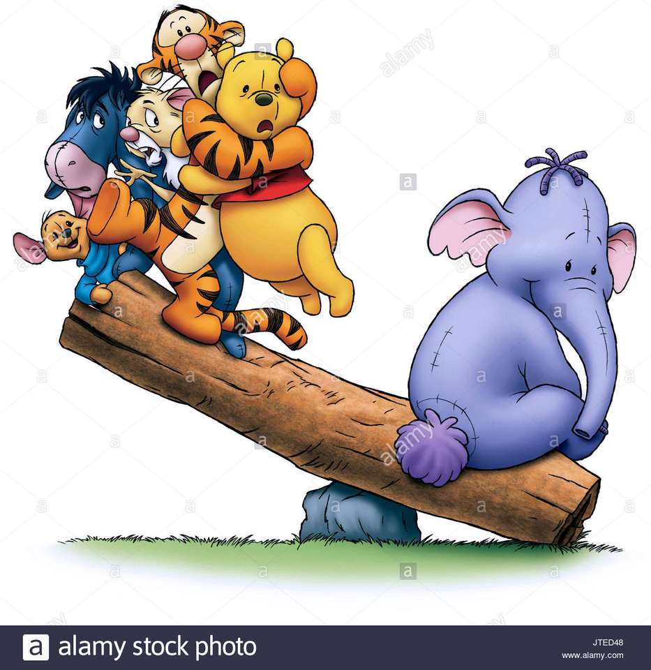 Winnie Pooh och Kłapouche Day pussel på nätet