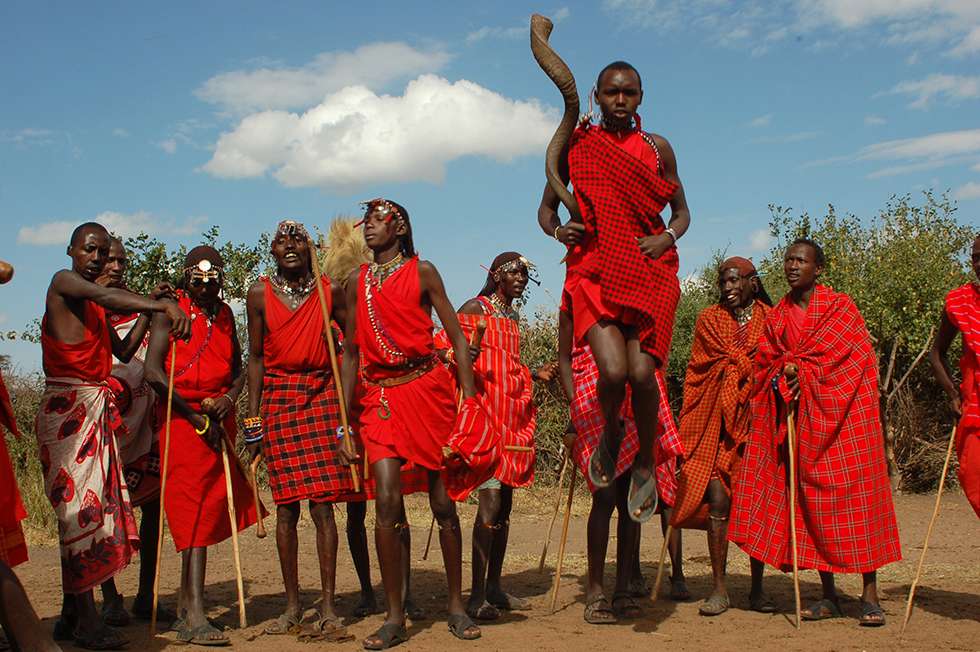 Африканско племе Масаж онлайн пъзел