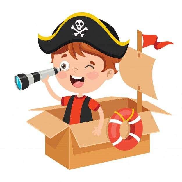 Geanimeerde piraat online puzzel