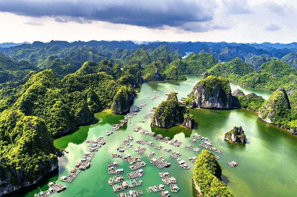 Baai van Lan Ha in Vietnam online puzzel