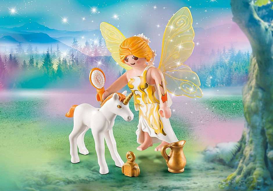 Fairy cu un unicorn jigsaw puzzle online