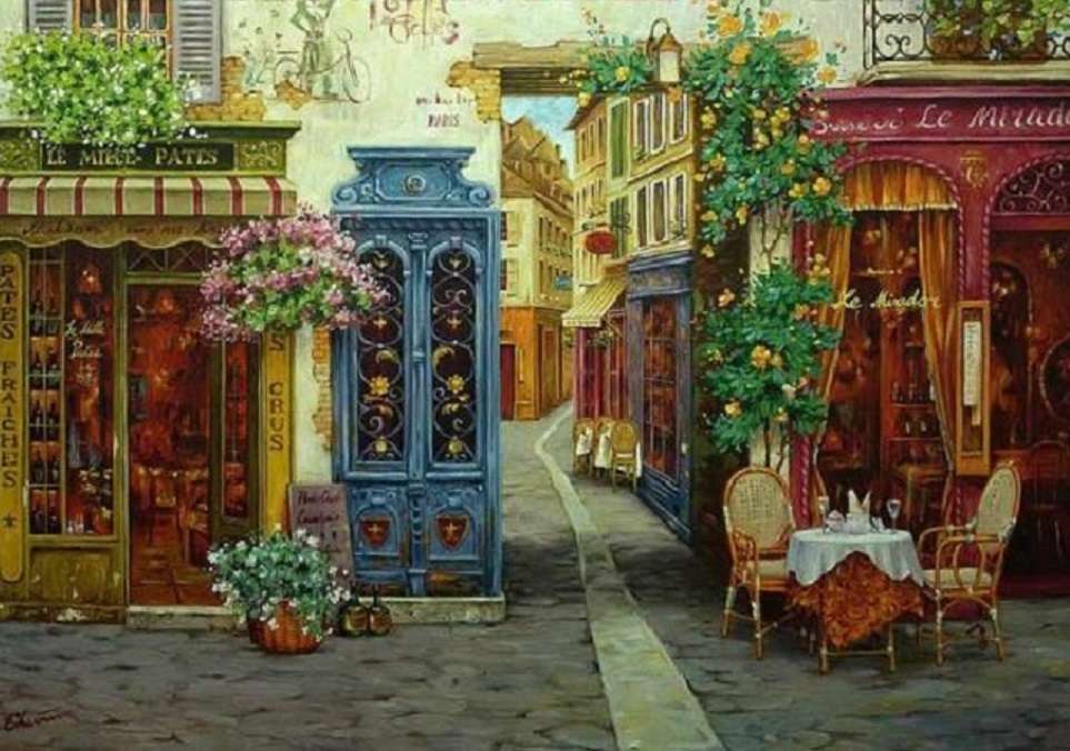 Paris alley. jigsaw puzzle online