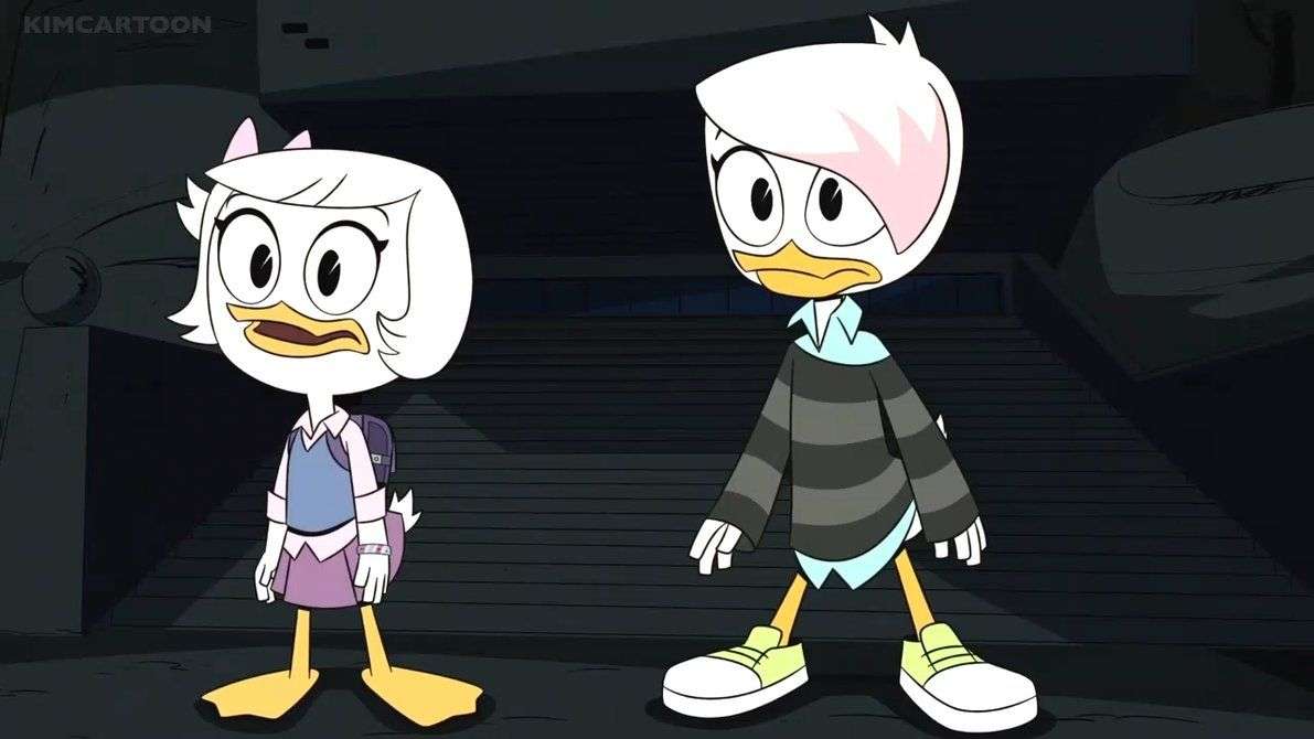 Ducktales: two girls jigsaw puzzle online