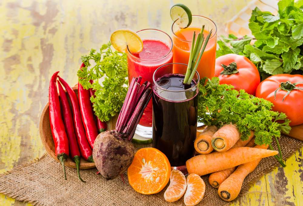Jus de légumes et de fruits puzzle en ligne