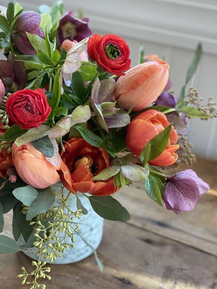 Bouquet dans un vase puzzle en ligne