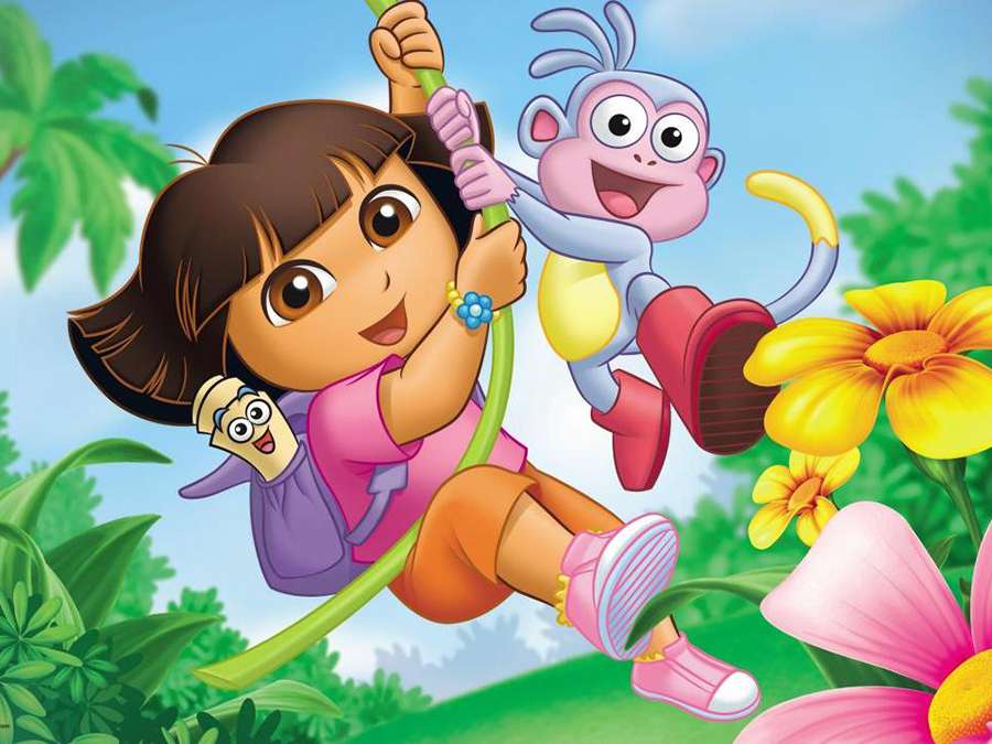 Dora kommer att träffa världen Pussel online