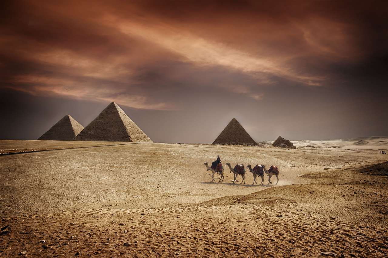 Camelos e pirâmides quebra-cabeças online