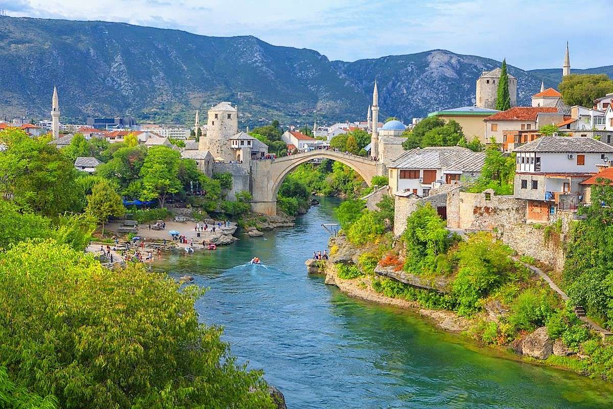 Mostar Bosznia-Hercegovinában kirakós online