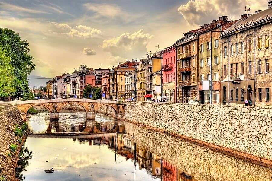 Sarajevo i Bosnien-Hercegovina pussel på nätet