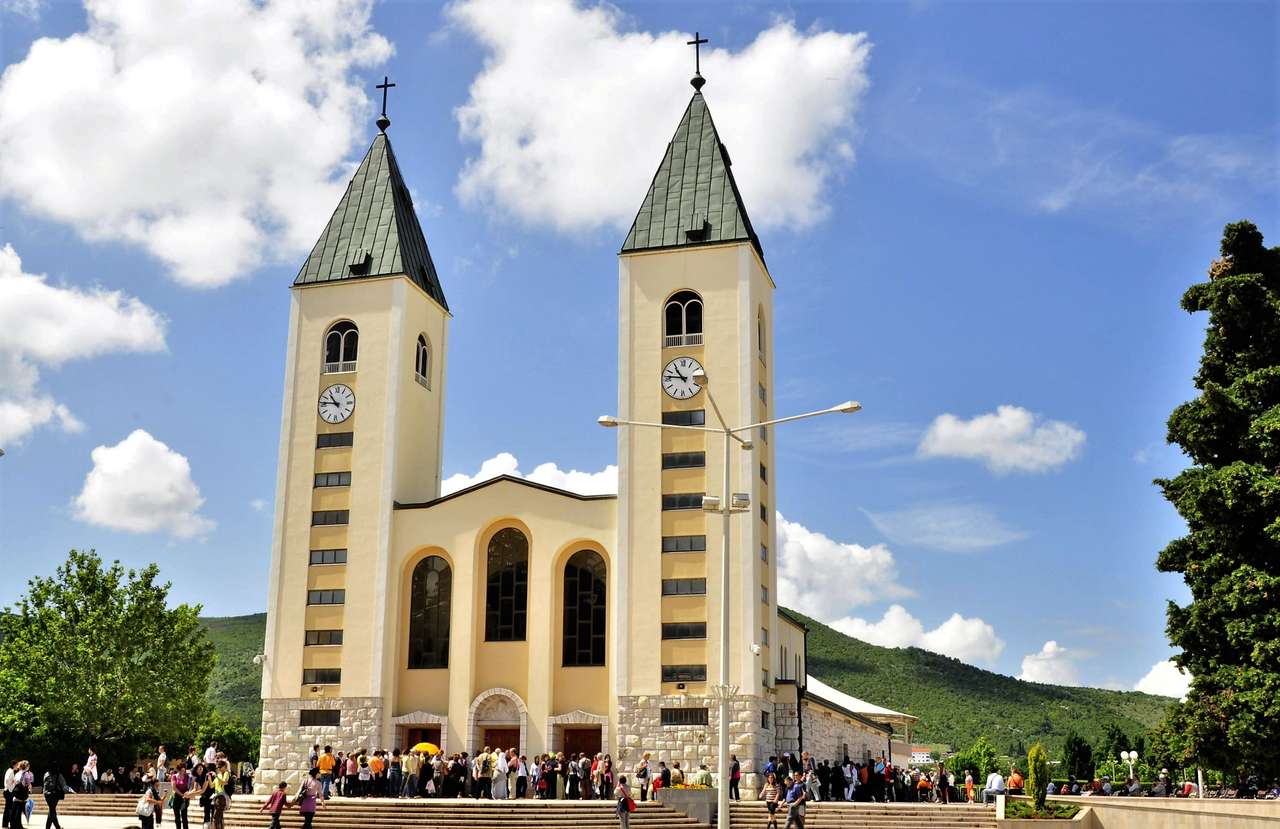 Medjugorje Marienpilgerstätte Bosnien-Herzegowina Online-Puzzle