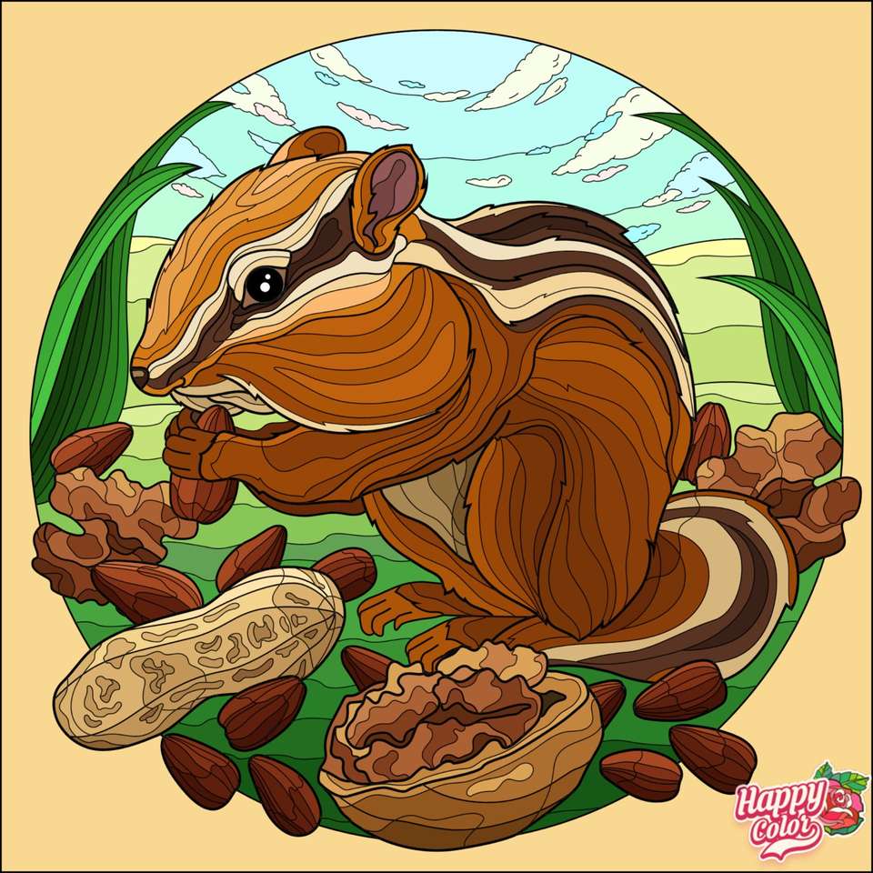 Een bruine eekhoorn legpuzzel online