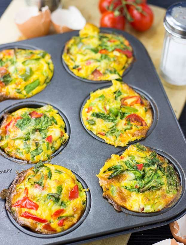 Αυγών muffins με λαχανικά παζλ online