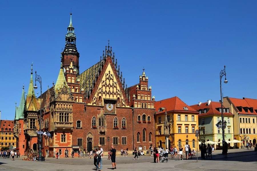 Marché de Wroclaw puzzle en ligne