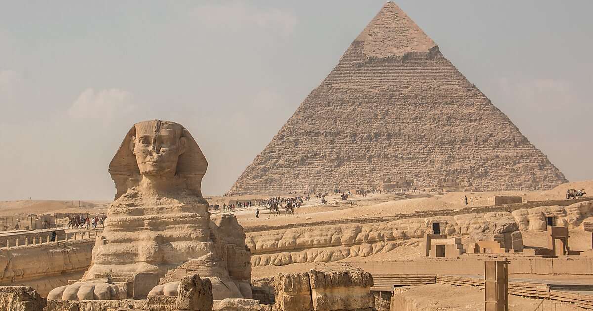 Giza pyramide et sphinx puzzle en ligne