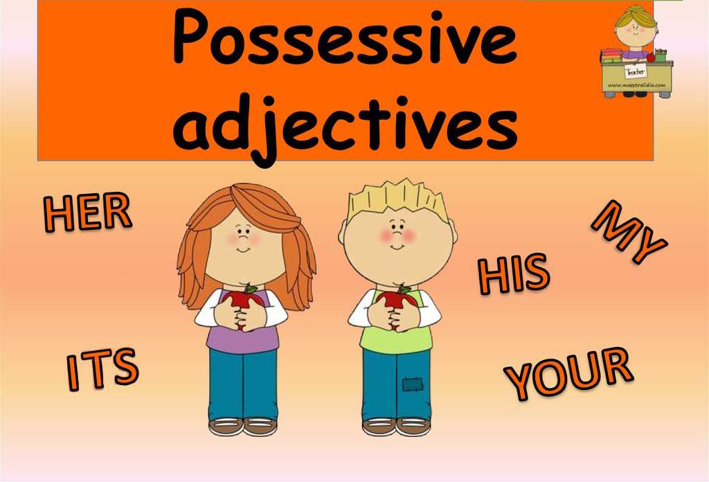 Adjective posesive jigsaw puzzle online