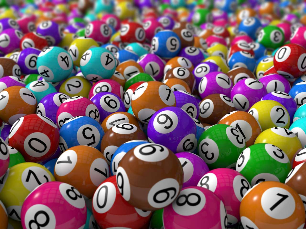 Lotto golyók kirakós online