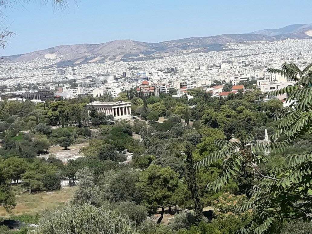 Атина гледка онлайн пъзел