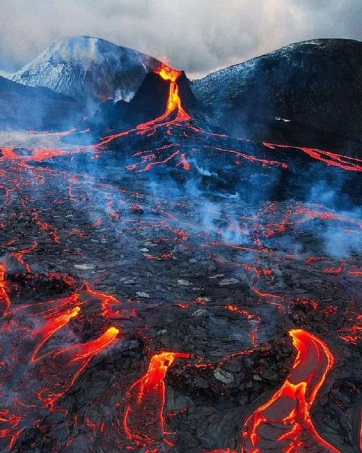 IJsland. Volcano's kracht. online puzzel