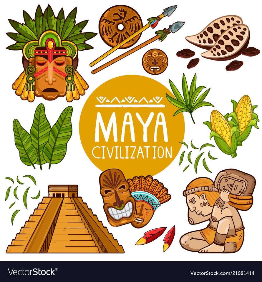 Maya civilisation pussel på nätet