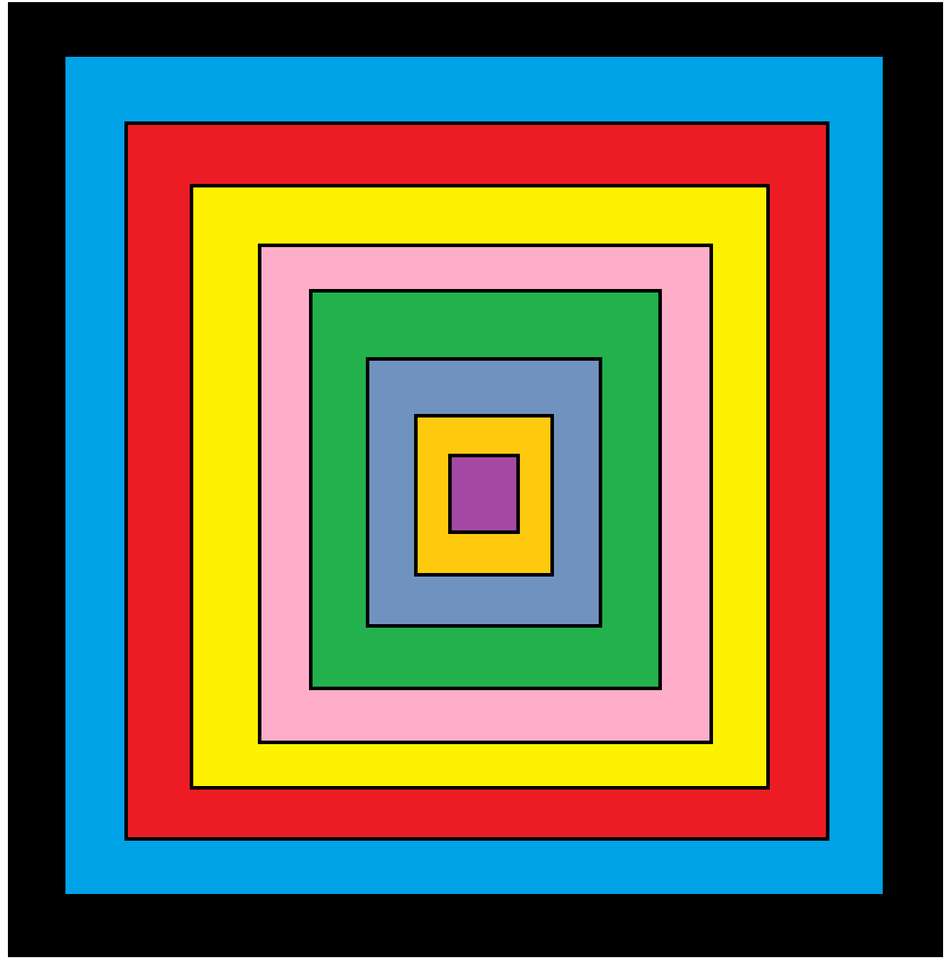 Colorful square online puzzle