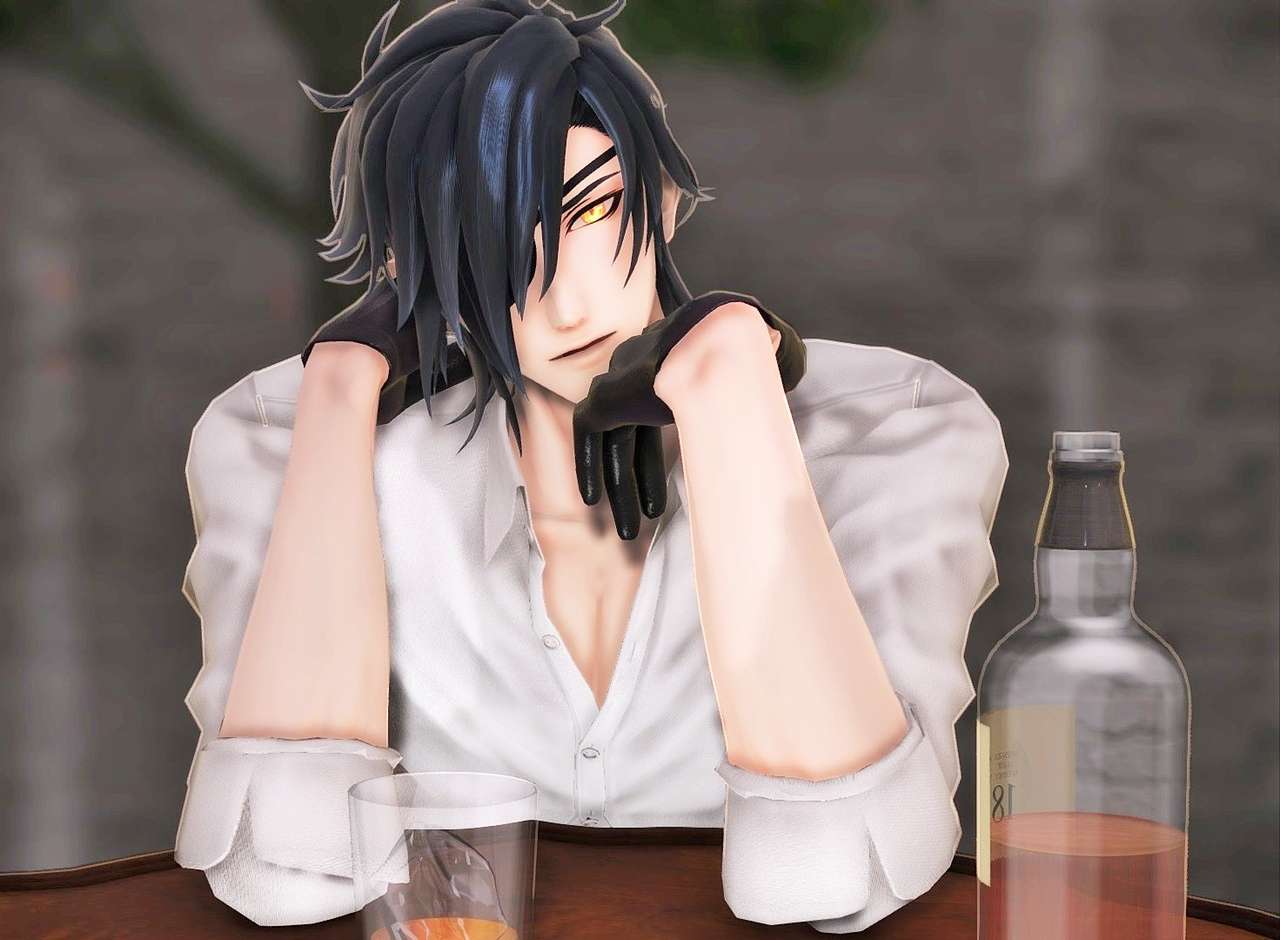 Mitsutada invites you to drink a shot jigsaw puzzle online