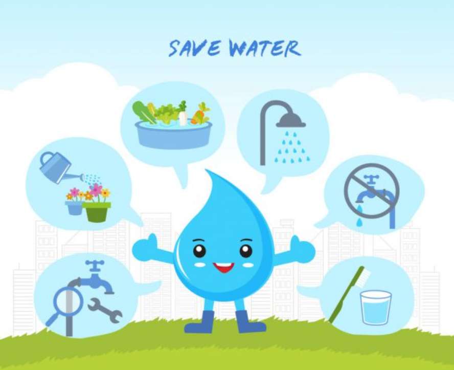 We sparen water! legpuzzel online