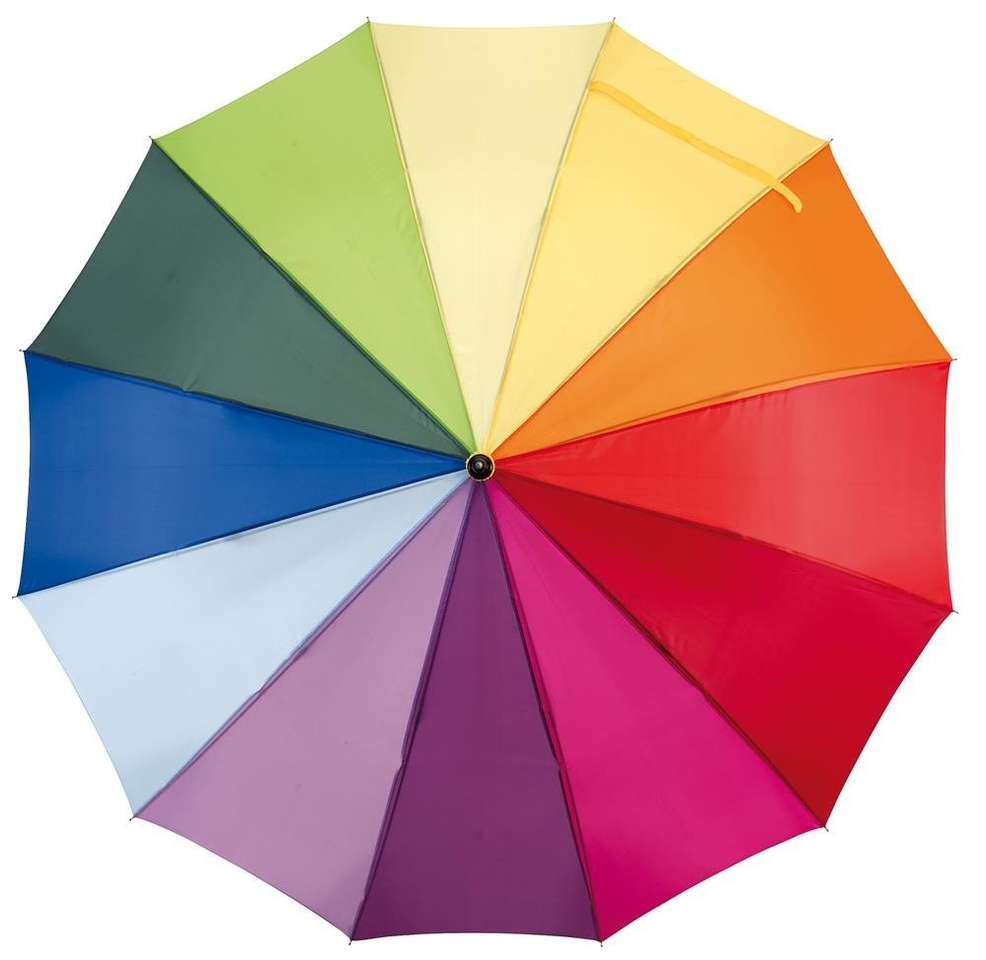 Colorful umbrella online puzzle