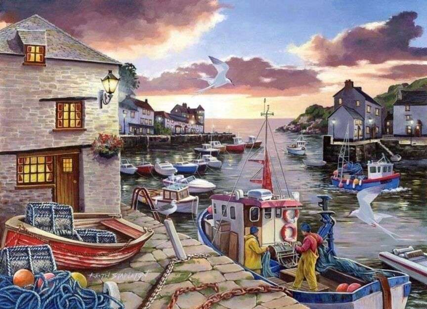 Back of fishing in Brittany online puzzle
