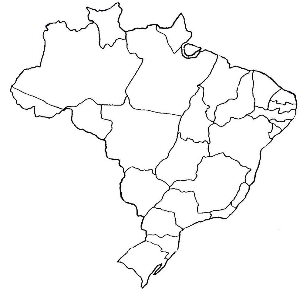 Harta lui Brazilia. jigsaw puzzle online