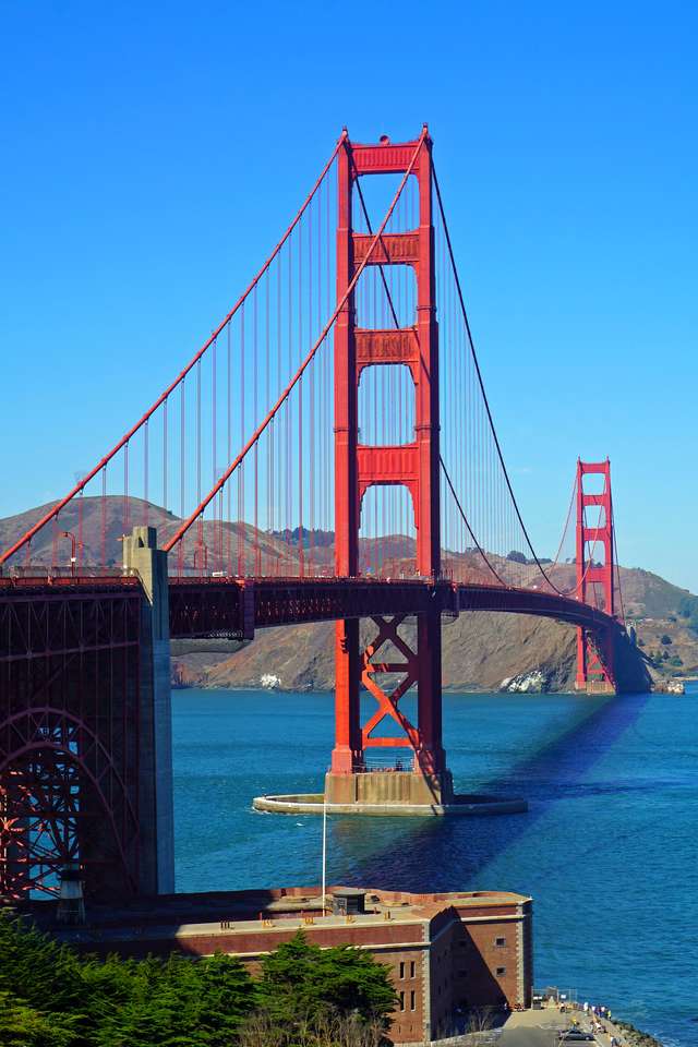 Golden Gate Bridge viděný z jihu online puzzle