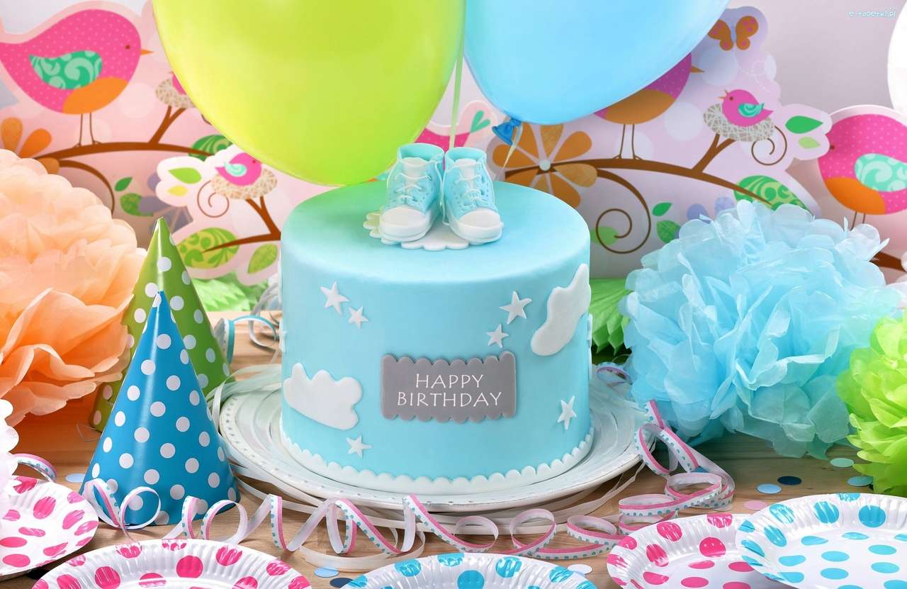 Birthday cake for a child jigsaw puzzle online