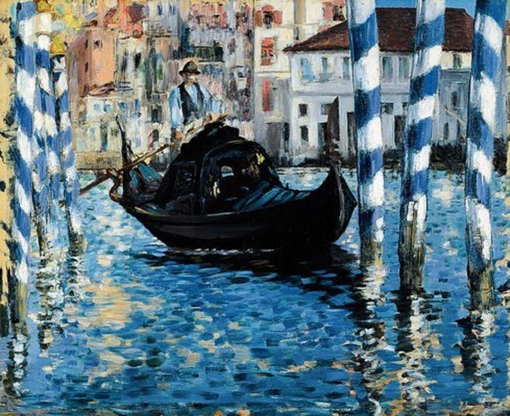 "Grand Venice Canal" från Edouard Manet Pussel online