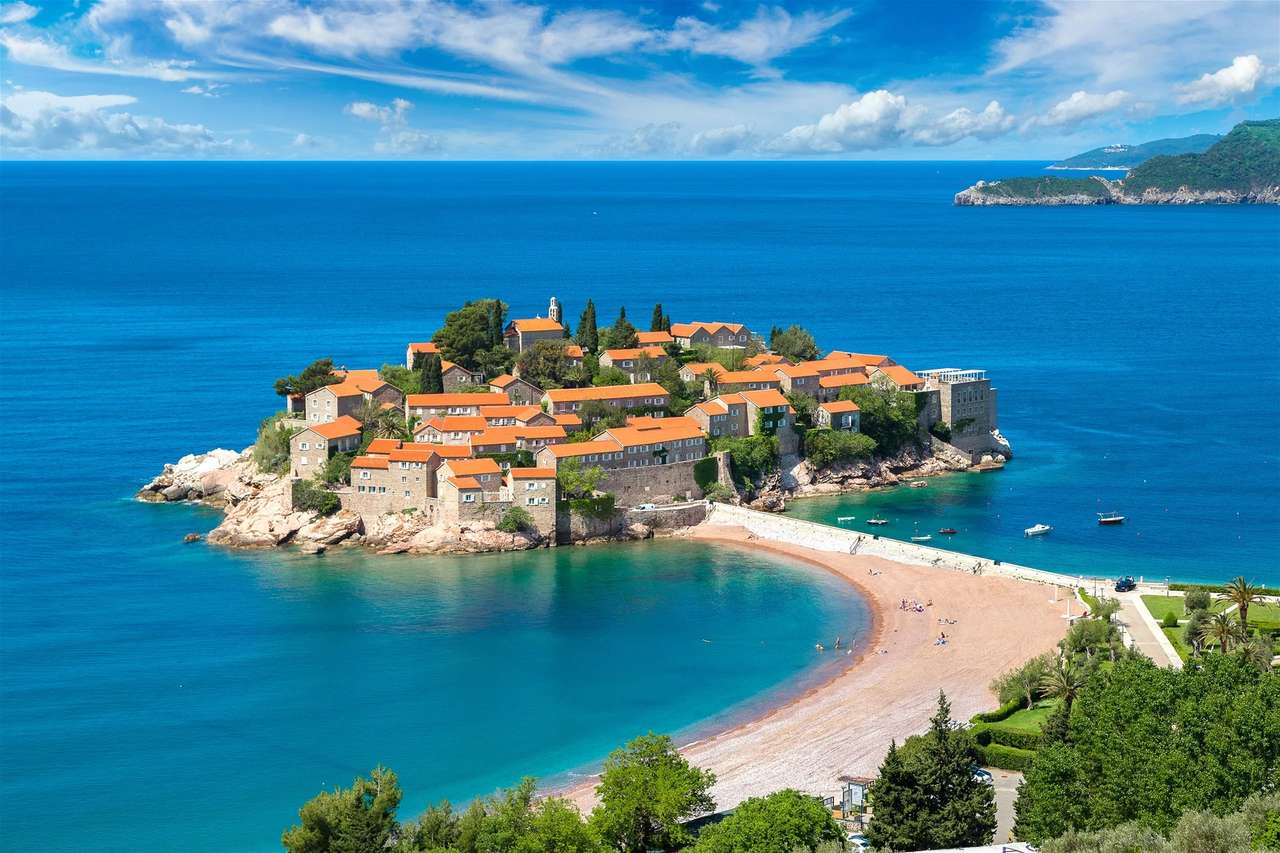 Sveti Stefan Montenegróban online puzzle