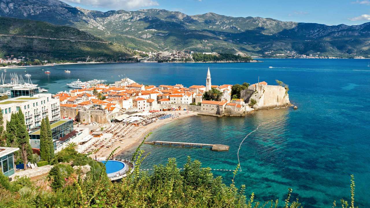 Budva místo v Černé Hoře online puzzle