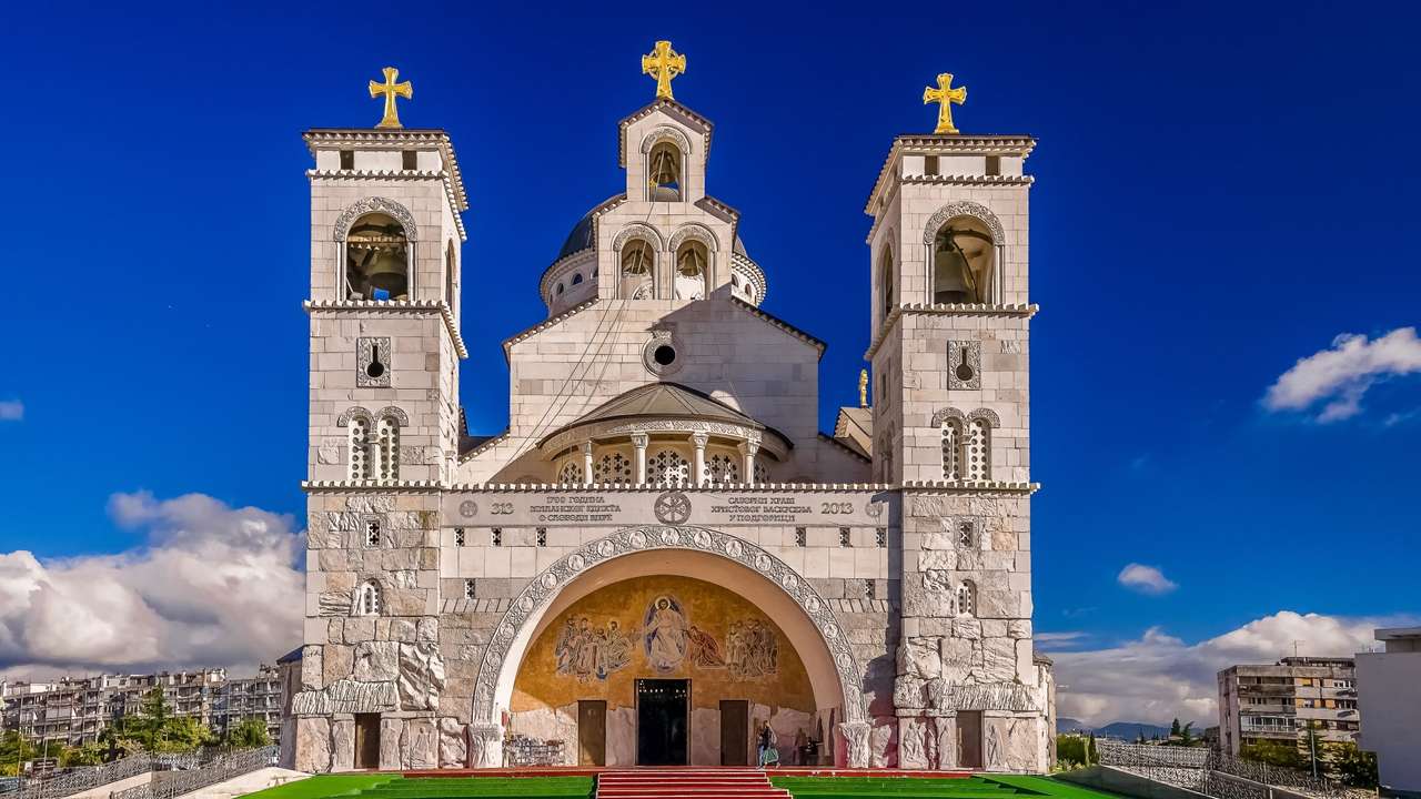 Podgorica Cathedral in Montenegro online puzzle