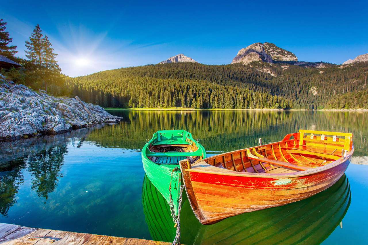 Crno Jezero i Montenegro pussel på nätet