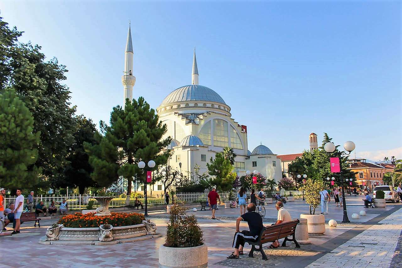 Shkodra stad i Albanien pussel på nätet