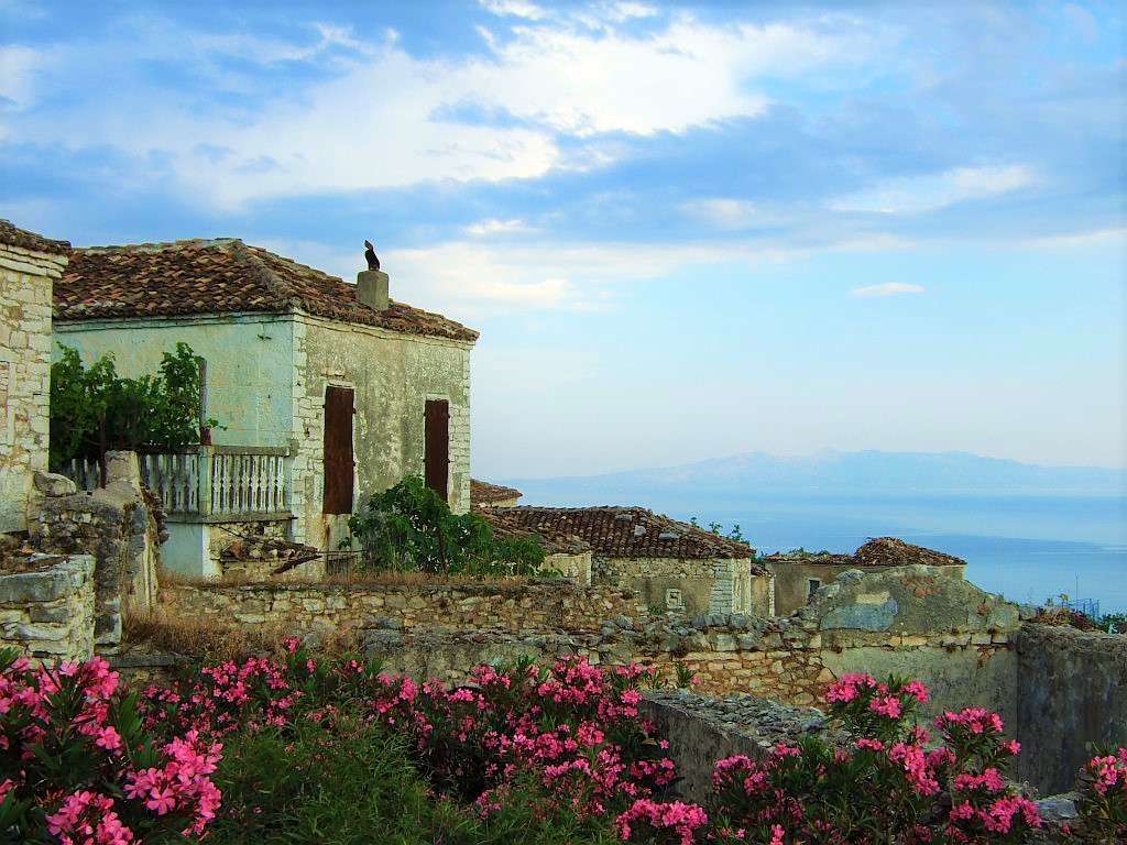 Qeparo ορεινό χωριό στην Αλβανία online παζλ