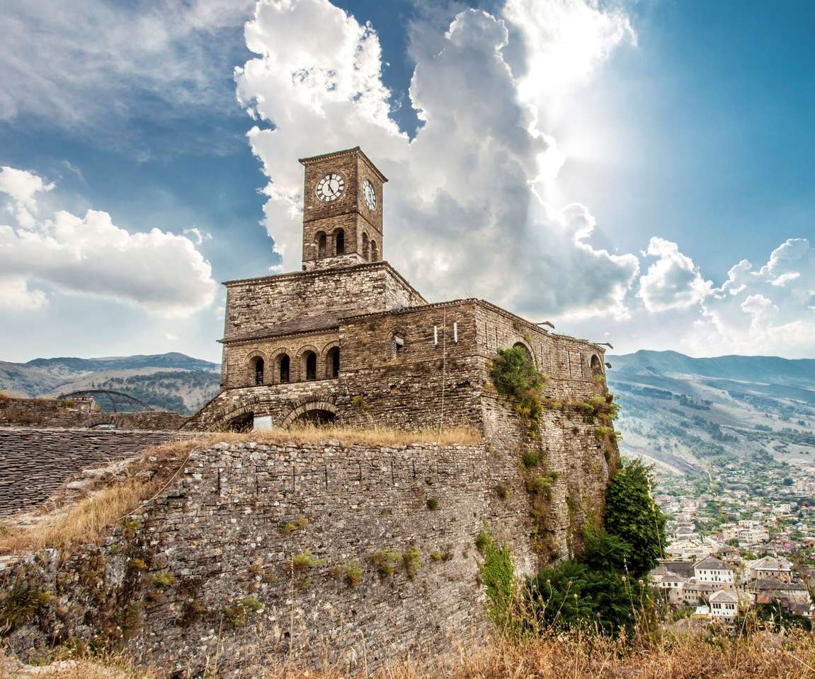 Замъкът Гирокаст в Албания онлайн пъзел